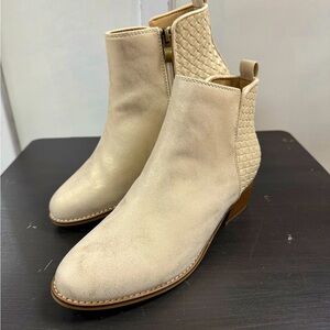 NIB, Shimmer Material, Zip up Boot by Corkys, 2” Heel, Style; Half n Half